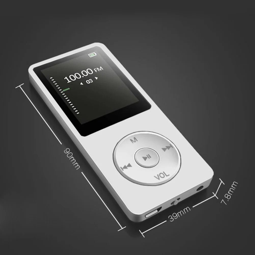 Портативный 1 8 дюймовый экран MP3 музыкальный плеер с дисплеем 4 Гб перезаряжаемая