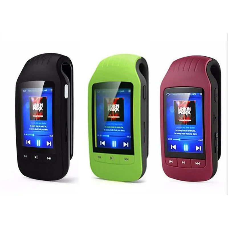 Clip Sport MP3 8GB MU1037 support Sport Pedometer Bluetooth FM Radio w/TF Card Slot 1.8