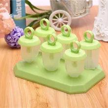1 шт. 6 ячеек форма для мороженого PP пластиковое Мороженое Поп форма для мороженого леденец форма лоток сковорода инструмент ПФ 003