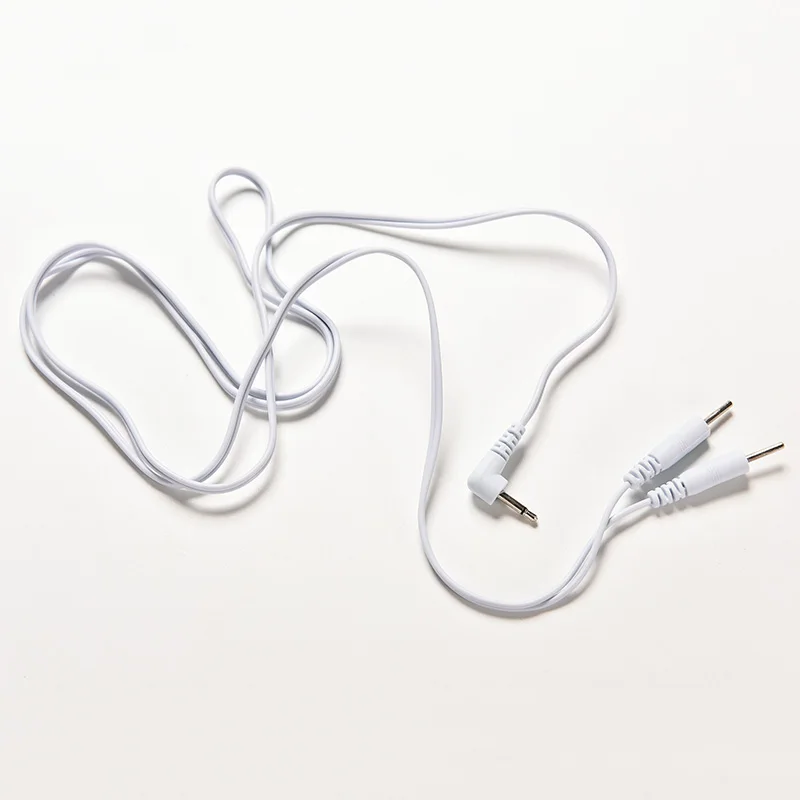 

Hot White 2.5mm Connection Massage & Relaxation Electrotherapy Electrode Lead Wires Cable For TENS Therapy Machine