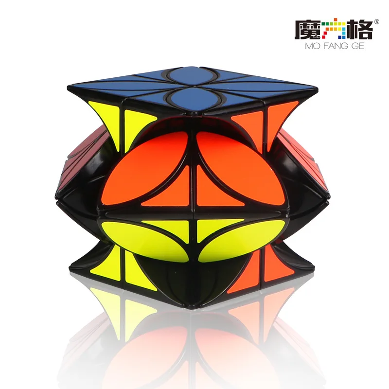 

QiYi 68mm SiYeCao Four-leaf clover Magic Cube Strange-shape Neo Cube Speed Twist Puzzle Colorful sticker Toys For Childre Gifts