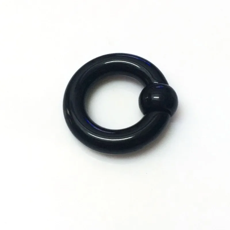1 шт., черные серьги, размер 2, 3, 4, 5, 6, 8 мм, BCR, кольцо с шариком, кольцо для сосков, ушей, носа, губ, бровей, пирсинга