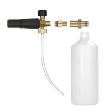 Регулируемый пенопласт 1Л бутылка Снежная пена Форсунка инжектор мыло Пенообразователь для Nilfisk давление автомойка