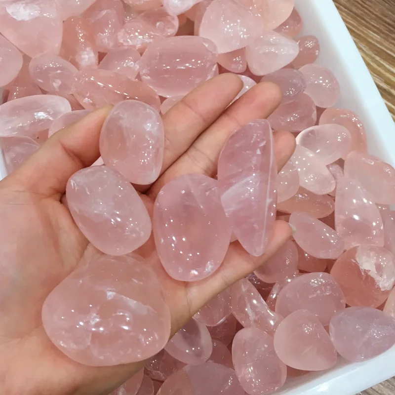 

1 Piece Big Natural Pink Powder Crystal Gravel Rock Madagascar Rose Quartz Raw Gemstone Mineral Specimen Decoration Energy Stone