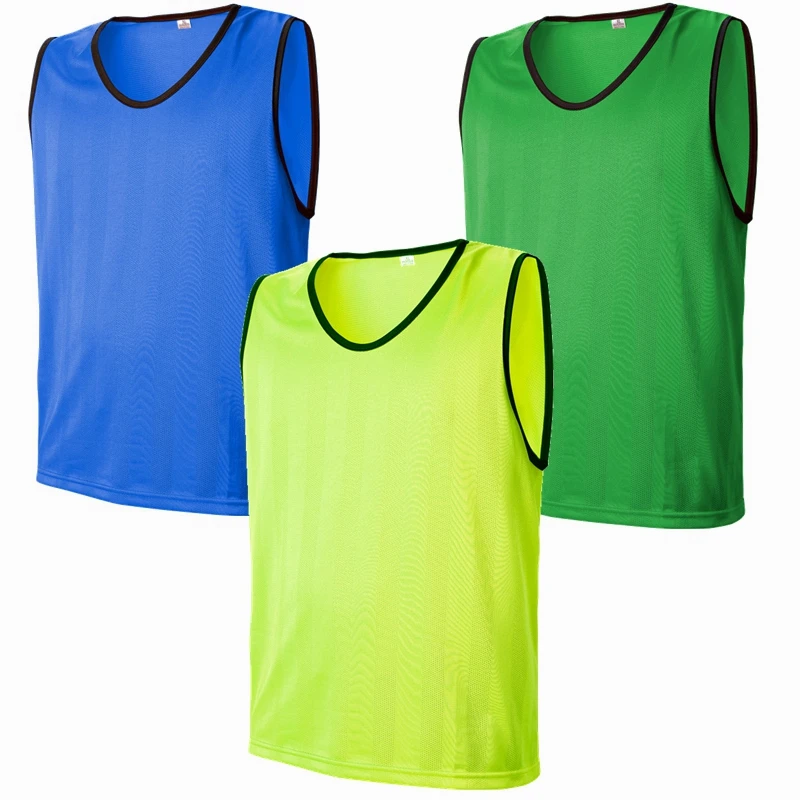 

Men adult Soccer Training Jerseys Sport Kits Against Vest Football Waistcoat running Team Group Tops Shirts Breathable Custom