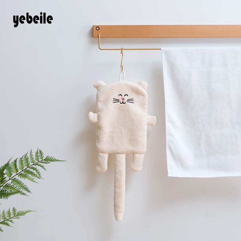 Yebeile nicekids полотенце кухонное для ванной комнаты милое кошек и собак мягкая ткань