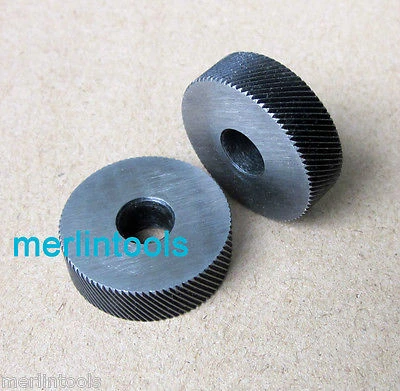 Knurling Wheels Pair Knurl Right Left Course OD 26mm Knurling Wheels Pair Knurl Right Left Course OD 26mm