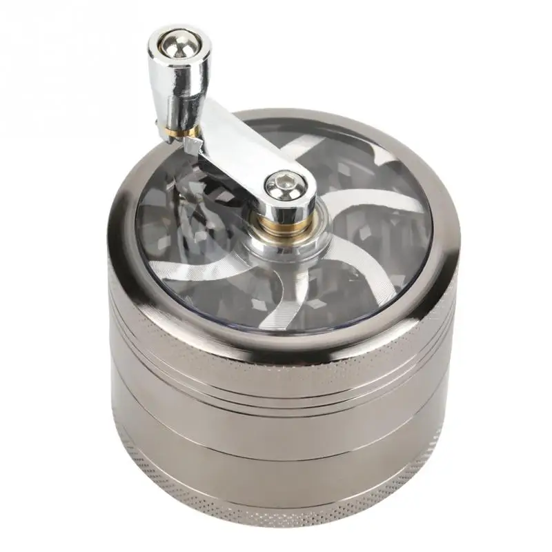 4 Layer Aluminum Tobacco Herb Grinder Spice Herbal Alloy Smoke Grinders Metal Crusher In Tobacco