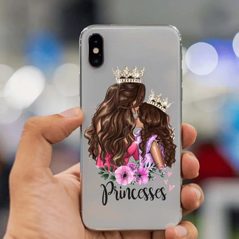 Чехол для телефона для iPhone 11 pro max 7 8 6 6s Plus X Xs XR XS Max 5 5S SE Мягкий силиконовый чехол для волос для маленькой девочки