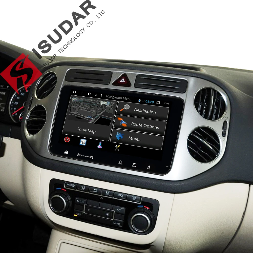 Best Isudar Car Multimedia Player GPS 2 Din Android 7.1.1 DVD Automotivo For Volkswagen/VW/POLO/PASSAT/Golf/Skoda/Seat/Leon Radio FM 5