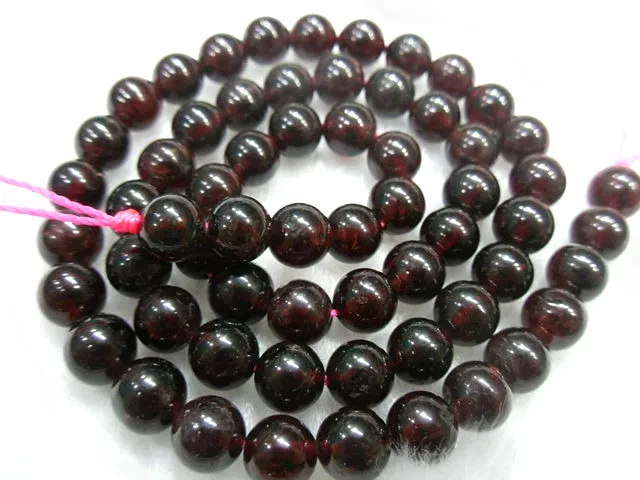 Cheap Price Good Quality Garnet Round Strand Beads Fashon