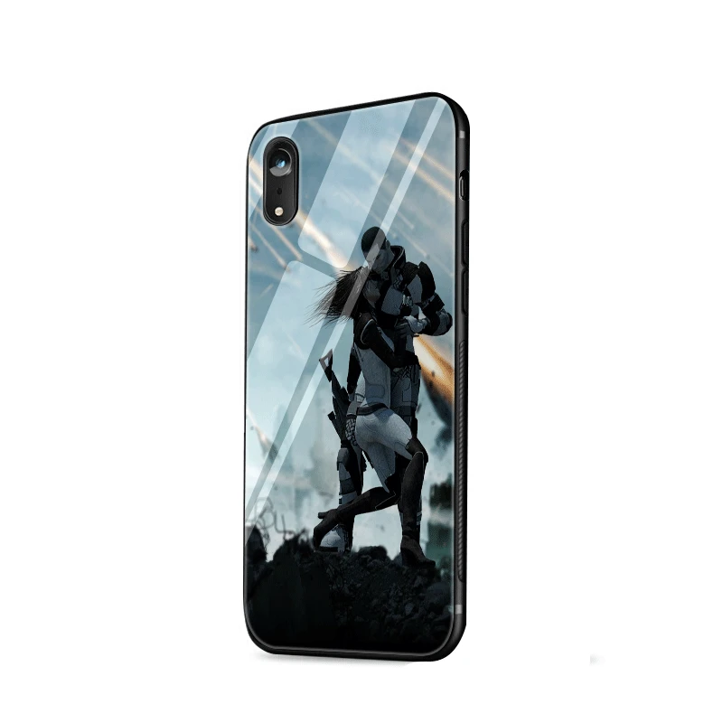 Чехол из закаленного стекла N7 для iPhone X XS XR Max 6 6s 7 8 Plus 5 5S SE|Чехлы-накладки| |