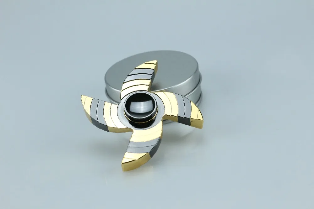 24K gold polished spinner high end gift hand spinner Fidget Spinner R188 Relieves Your Adhd