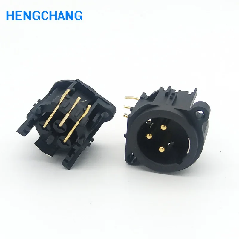 10 шт./лот 3Pin XLR гнездо шасси разъем Панель Крепление для аудио динамик