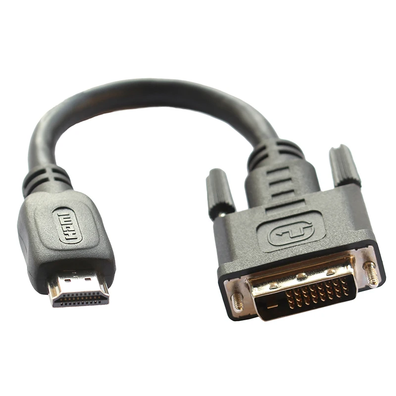 20 см HDMI мужчина к DVI 24+ 1 мужчина к HDMI Женский короткий кабель для lcd DVD HDTV xbox PS3