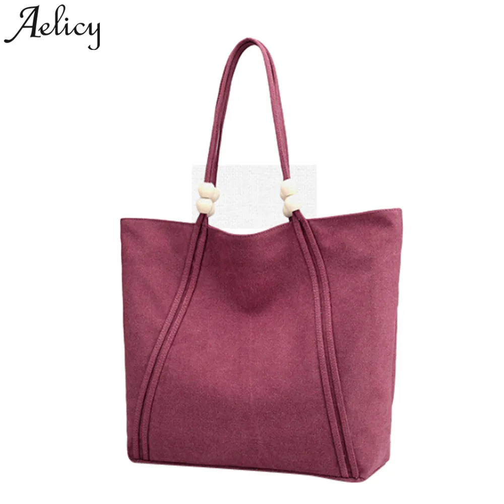 

Aelicy Girl Shoulder Bag Big Casual Tote Women Shopping Bag Canvas Lady Handbag bolsa feminina dropshipping 2019 HOT sac a mian