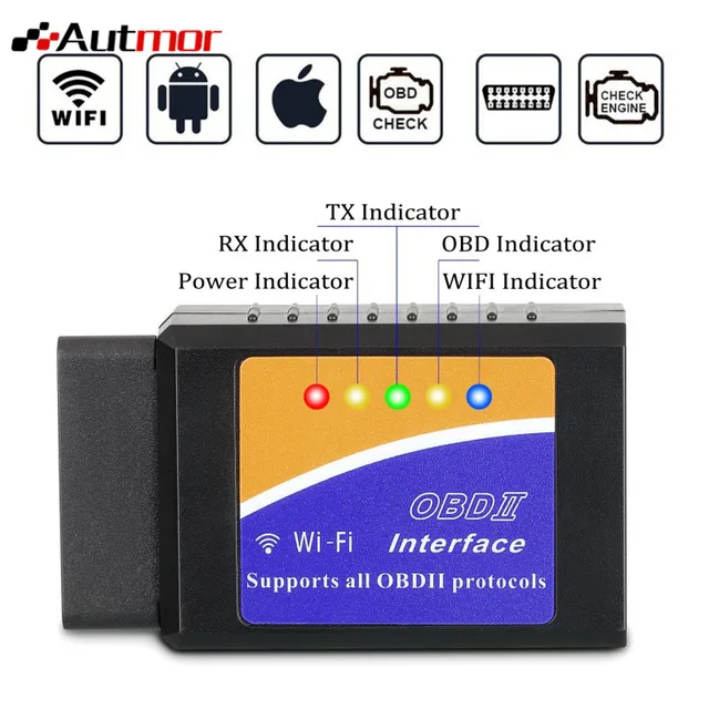 Special Price Car WIFI OBD 2 Wireless Car Code Reader Scan Tool Scanner Adapter Check Engine Diagnostic Tool for iOS Apple iPhone iPad Andorid