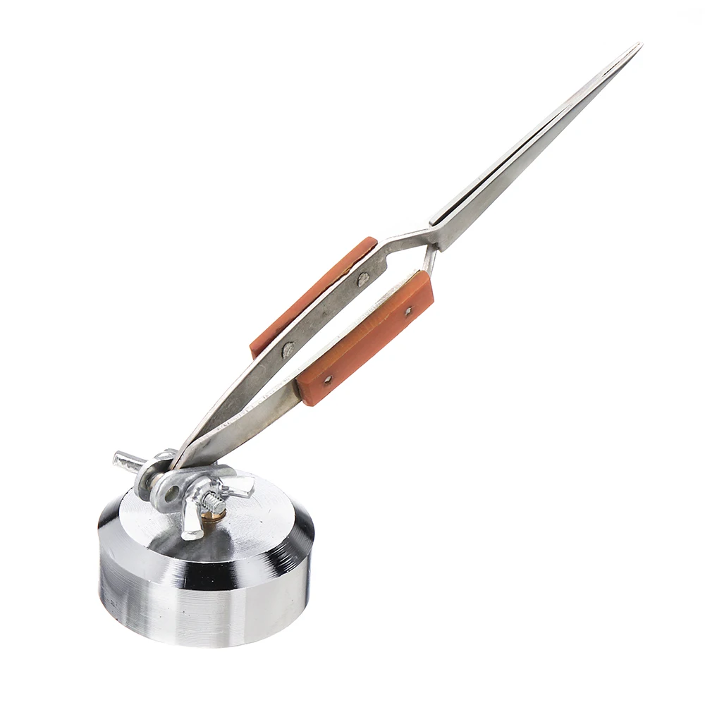 

Tweezer Universal Bracket Soldering Clip Bouncing Clip Soldering Welding Fixed Tweezers Straight Mouth Clip New