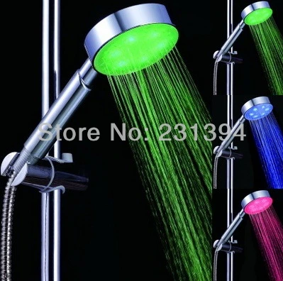 

CY8008-A2 Supernova SalesTemperature Control LED Hand Showers 3 Colors Shower Heads Water Powered Bathroom Shower Head