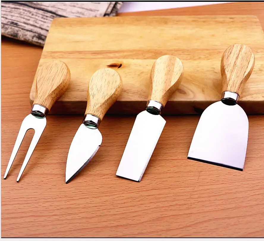 60 наборов* 4 шт/наборы ножи бард набор нож для сыра с дубовой ручкой набор кухонных инструментов для приготовления пищи полезные аксессуары