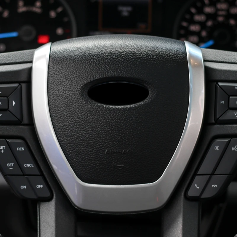 

Interior Steering Wheel Cover Trim Decoration ABS 1pcs For Ford Expedition 2018 car accessories