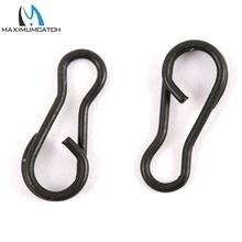 Maximumcatch ловля карпа со скоростью соединения 25 шт. матовый черный Карп рыболовные снасти мульти-зажимы защелки приманки разъем рыболовные аксессуары оснастки