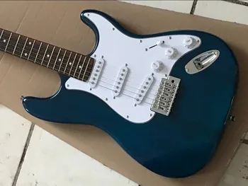 

2019 New Arrival Firehawk Custom Shop Blue Rosewood Fingerboard Platane Wood Body Electric Guitar SSS Pickups