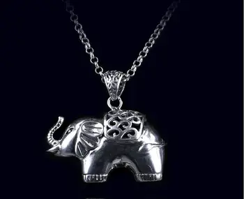 

Sterling Silver Winter Sweater Chain Thai Silver Restoring Ancient Ways Is Lovely The Elephant Pendant Female