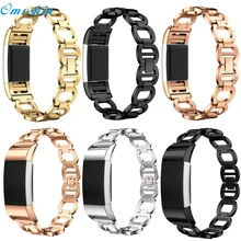 OMESHIN заводская цена настоящий браслет из нержавеющей стали Смарт-часы ремешок для Fitbit Charge 2 0209 Прямая поставка