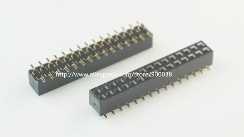 Pin Strip 1,27mm Pin 30 THT Male pin Straight 2x15 DS1031-06-2*15P8BV-4