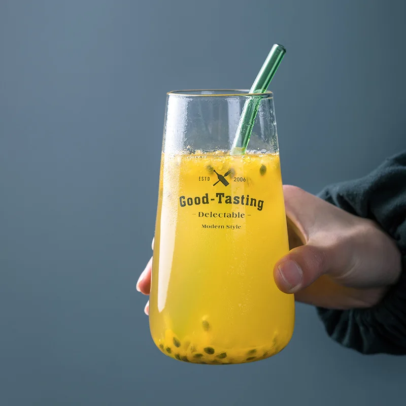 

500ml Big belly glass mug,Milk Cup Letter Cold Drink Mugs Dessert Mousse Cup coffee mug for tea,christmas mug unique gift