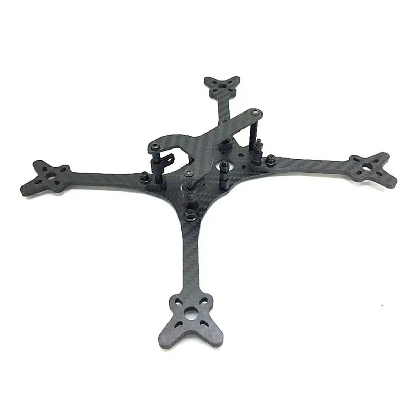 

Sloss'5 5 Inch 205mm Wheelbase 4mm Arm Thickness Carbon Fiber Frame Kit for RC Drone FPV Racing Models Motor ESC Part Accs