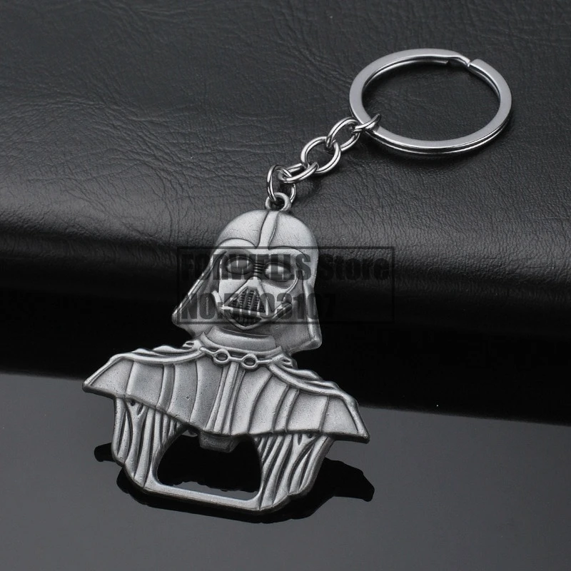 

100pcs/lot Star Wars Darth Vader Alloy Beer Bottle Opener Keychain Jewelry Toy Openers For Kitchen Tools Metal Alloy style
