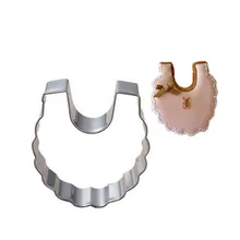 Baby Bib Cookies Cutter Stamp Stainless Steel Biscuit Cake Mold Metal Kitchen Fondant Baking Tools Pastry Molds christmas tree cookies cutter stainless steel biscuit cake mold baking tools