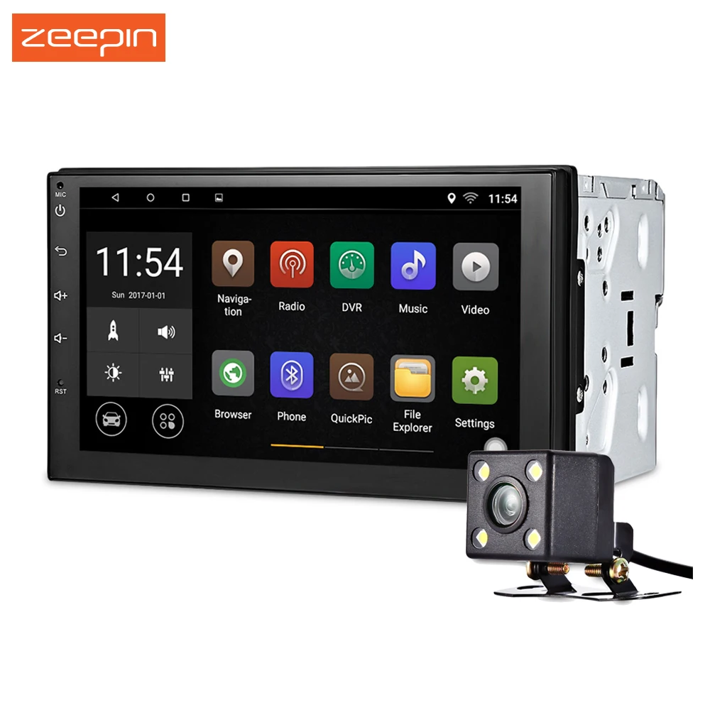 Universal 7003 Android 6 0 with Bluetooth GPS WiFi font b Car b font Multimedia Player