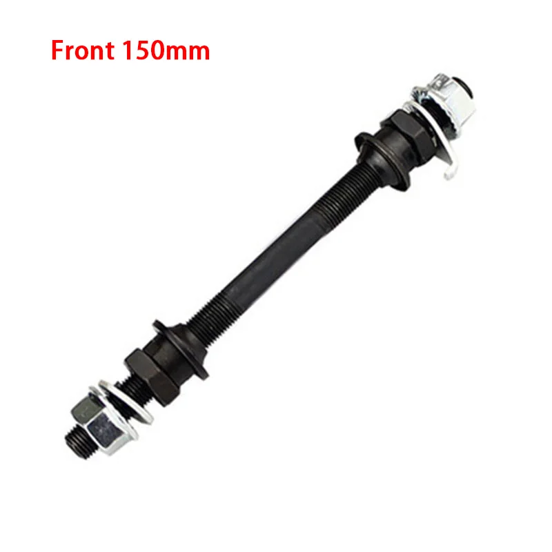 Black Bike Wheel Axle Front Rear Spindle Hub Solid Hollow Vintage MA Black Bike Wheel Axle Front Rear Spindle Hub Solid Hollow Vintage MA