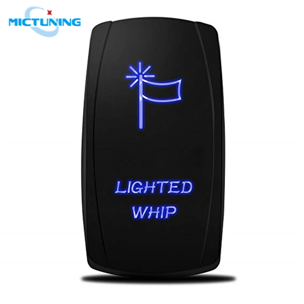3Pcs 4 Pin Waterproof 12V 20A Bar Rocker Toggle Switch LED Light Car Boat