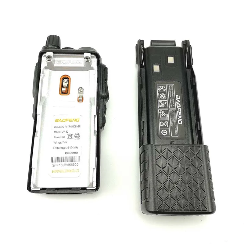 Портативная рация Baofeng UV 82 Plus 10 км двойная PTT 3800 мАч два диапазона портативный кв