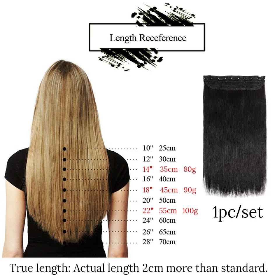 MRS HAIR 1pc Brazilian Hair Clips Tic Tac 14\