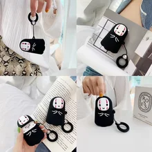 Унесенные призраками аниме Ghibli Миядзаки Kaonashi Bluetooth беспроводные наушники для лица безликие чехлы для наушников для Apple Airpods