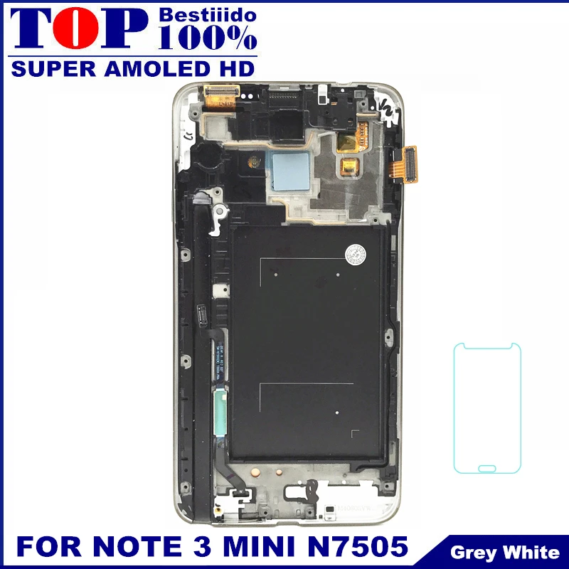 

With Frame LCDs Replacement For Samsung Galaxy Note 3 Note3 Neo Mini N7505 AMOLED LCD Display Touch Screen Digitizer Assembly
