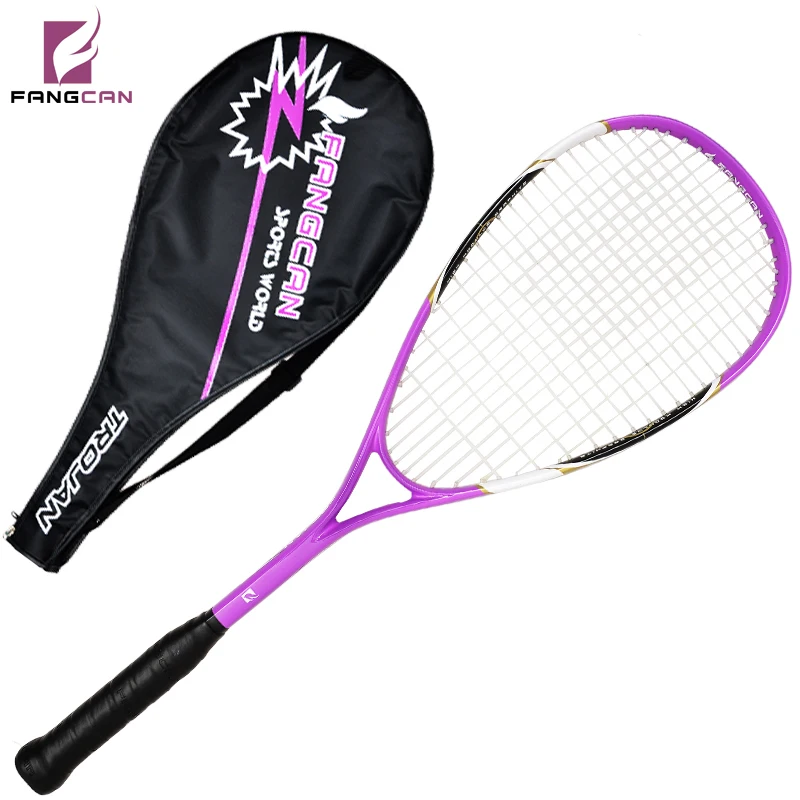 2pc/lot FANGCAN FCSQ-02 Aluminum Carbon Composite Squash Racket 210G for Entry-level with String within 3/4 Cover