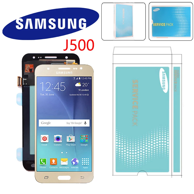 Оригинальный 5 1 ''OLED ЖК-дисплей для Samsung Galaxy J5 2015 j500 J500H J500FN J500F J500M с сенсорным
