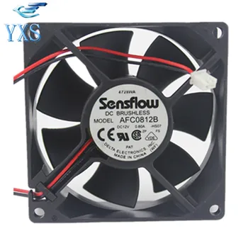 

AFC0812B DC 12V 0.6A 4500RPM 8025 8CM 80*80*25mm 3 Wires Double Ball Bearing Cooling Fan