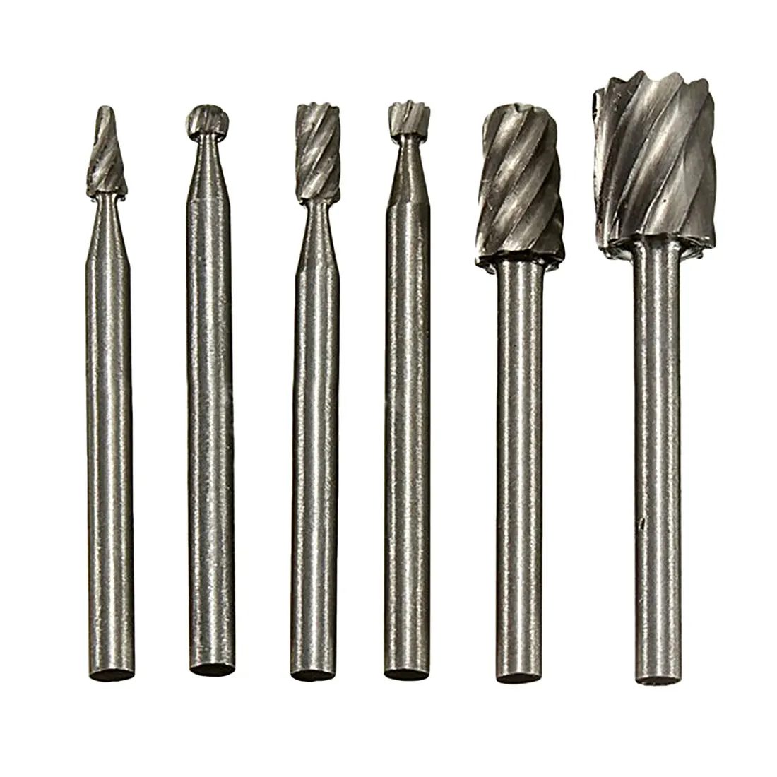 

6pcs/set 1/8 Mini Drill Bit Set Cutting Tools Rotary Tool For Woodworking Knife Wood Carving CNC Engraving Tools Kit Accessories