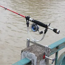 2017 NEW Multi-function Metal Adjustable Raft Fishing Rack Pole Bracket Fishing Bamboo Clamp Boat Fishing marine fishing Foot cl