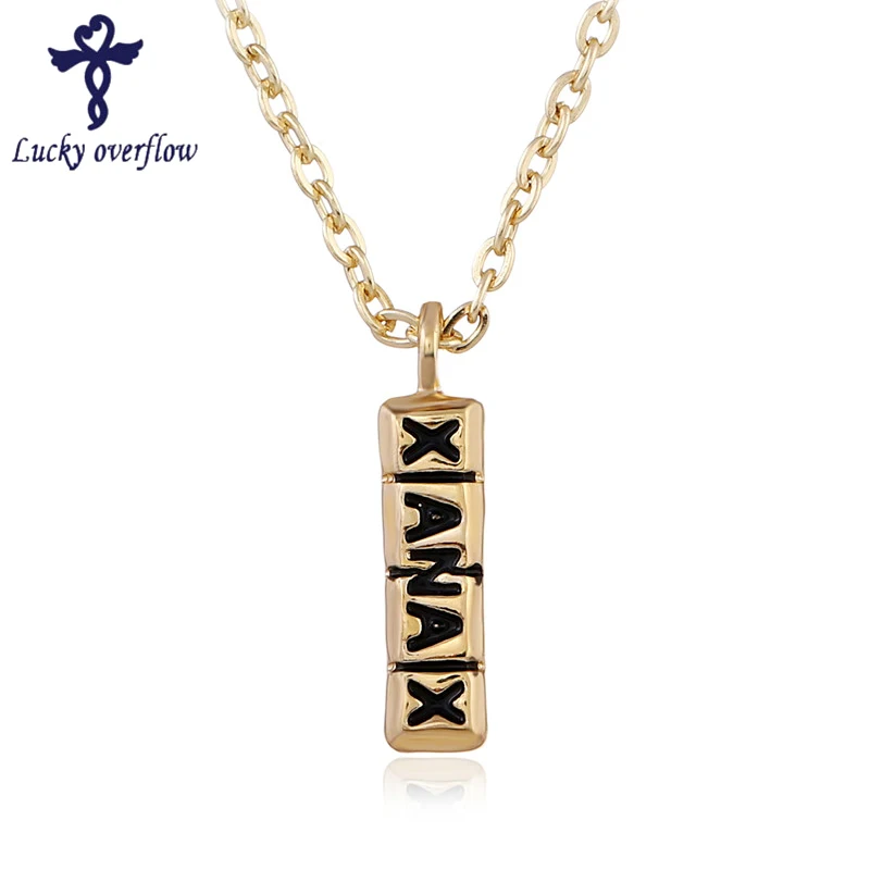 

Hot Sale Gold Pill Pendants Necklace For Men Women Bar Pill Drug Design Pendants Jewelry Gold Silver Color Party Necklaces New