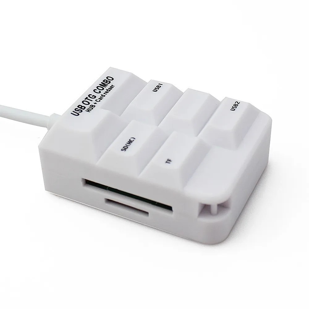 CHUYI OTG COMBO 2.0 USB Type-C HUB USB-C To 2 Port USB2.0 With SD/TF Card Reader Type C Micro USB OTG Splitter Adapter For Laptop