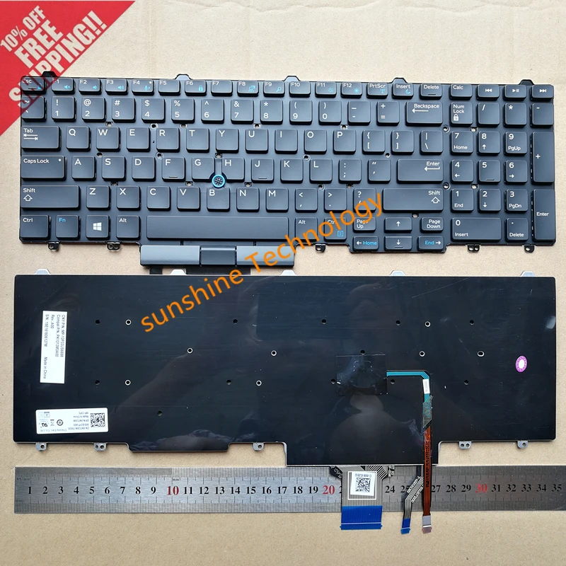 New Keyboard FOR DELL E5550 E5570 Precision 15 (3510 7510) keyboard US