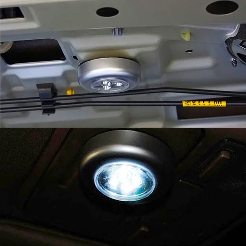 Mini 3 Led Touch Sensor Night Light 3PCS Push Led Wall Lamp Wireless Self-Stick Under Kitchen Cabinets Portable Pathway Stairway (17)